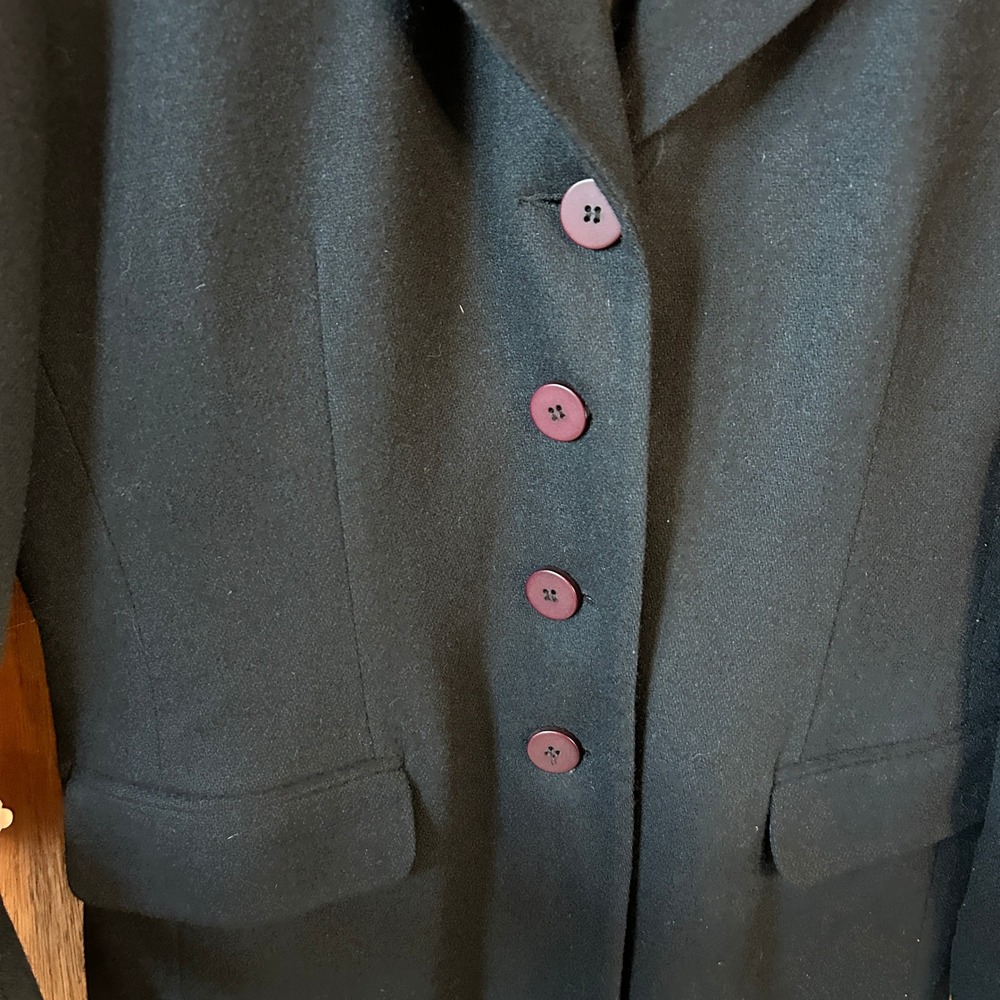 Requirements Black Wool Blazer Jacket Size 8 Career Business Professional - Picture 4 of 9